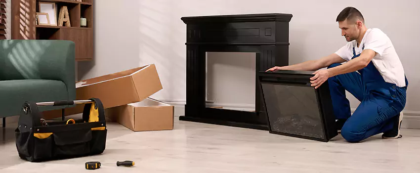 Old Rusted Metal Fireplace Repair And Replacement in Fargo, ND